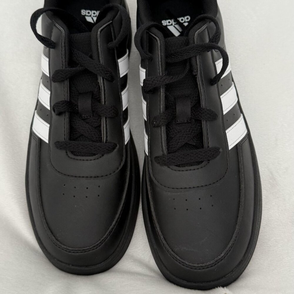 Adidas Breaknet 2.0 K Kids Sneakers Black White 5.5 US New NWOB - Picture 2 of 7